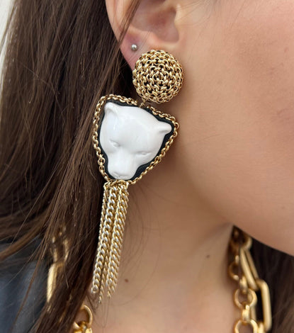 Earrings - BE075-O105-WHITE