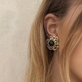 Earrings - BE101-O60-ROUND