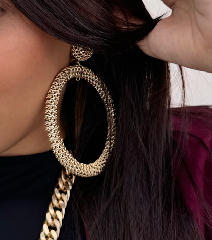 Earrings - BE107-O135-GOLD