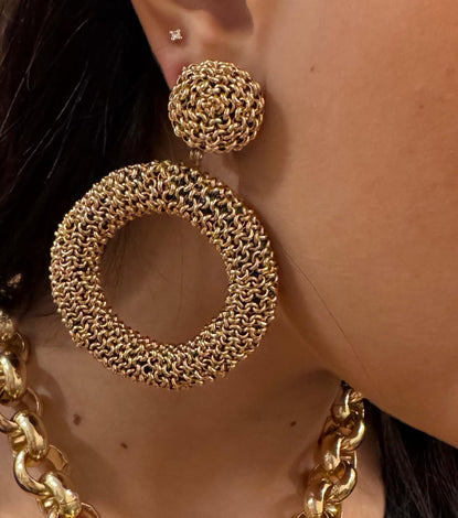 Earrings - BE109-O105-GOLD