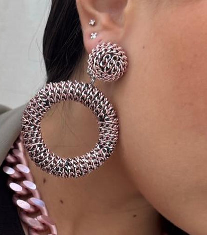 Earrings - BE111-O105-PINK