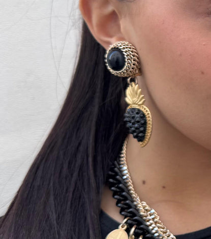 Earrings - BE134-O120-BLACK