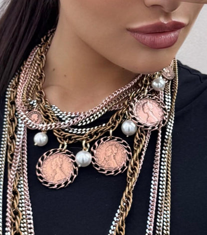 Necklace - BE142-C90-PINKSMALL