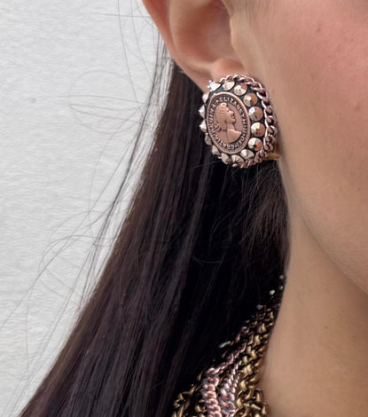 Earrings - BE143-O60-PINK