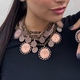 Necklace - BE143-C150-PINK