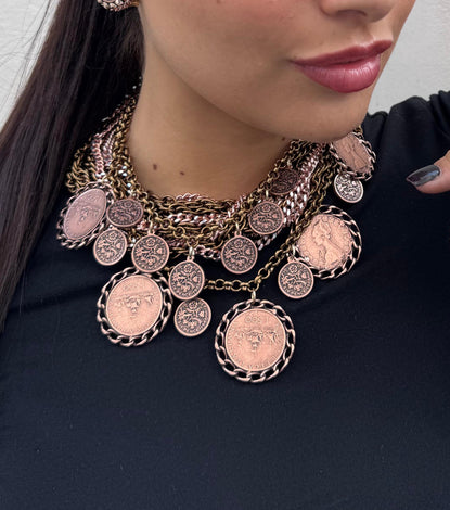 Necklace - BE143-C150-PINK