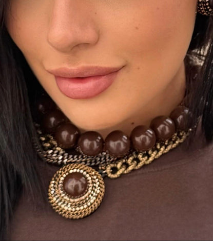 Collana - BE232-C225-BROWN