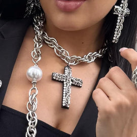 Collana - BE193-C135-CROSS